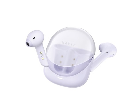 Słuchawki Bluetooth Havit Modern Buds (fiolet)