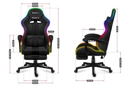 Fotel gamingowy Huzaro Force 4.7 RGB Mesh (WYPRZEDAŻ)
