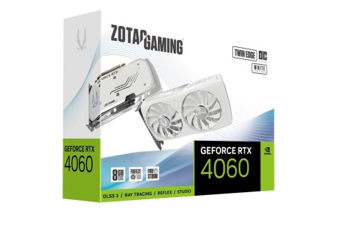 Karta graficzna ZOTAC GAMING GeForce RTX 4060 Twin Edge OC White 8GB GDDR6