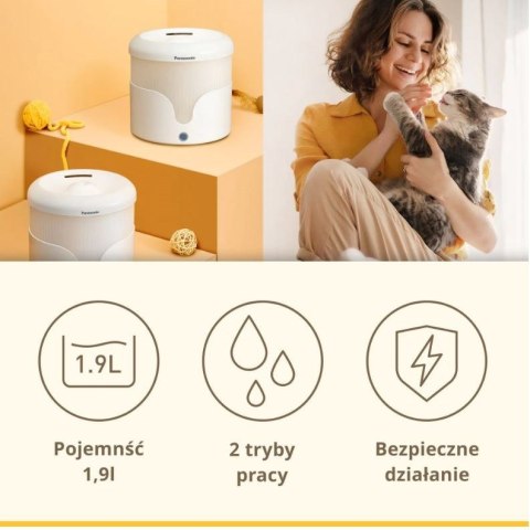 Poidło fontannowe dla zwierząt Panasonic CP-JNW01CW, białe Poidło fontannowe dla zwierząt Panasonic CP-JNW01CW, białe