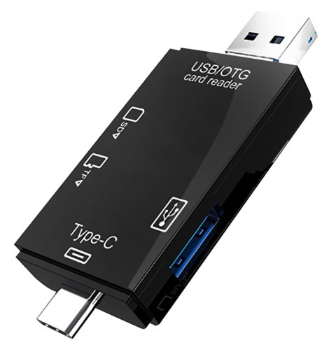 VAKOSS CZYTNIK KART 6W1 USB A/ MICRO USB/ USB C/ SD/ MICRO SD/ USB TC-R425X