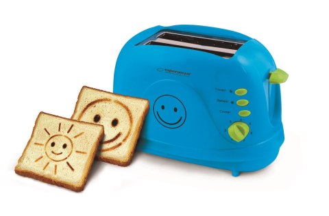 Toster Esperanza Smiley EKT003B (750W; kolor niebieski) Toster Esperanza Smiley EKT003B (750W; kolor niebieski)