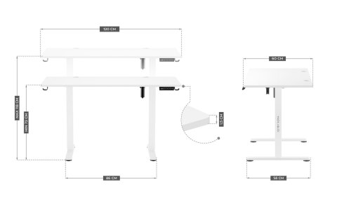 Biurko elektryczne MA-Leader 7.0 White