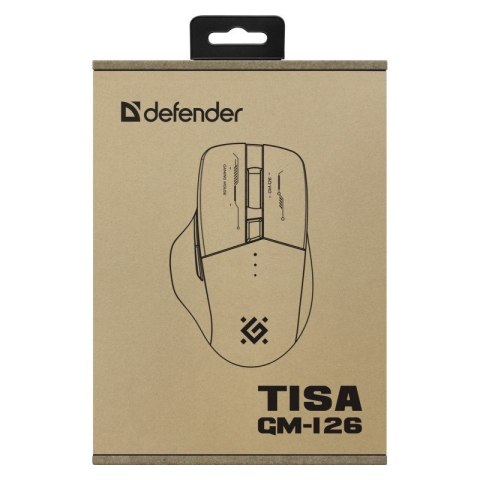 DEFENDER MYSZ GM-126 TISA RF+BT OPTIC 1600dpi 6P BIAŁA