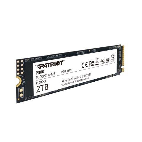 Dysk SSD Patriot P300 2TB M2 2280 PCI-Ex4 Gen3 NvME Dysk SSD Patriot P300 2TB M2 2280 PCI-Ex4 Gen3 NvME