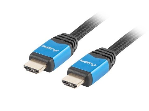 Kabel Lanberg Premium CA-HDMI-20CU-0010-BL (HDMI M - HDMI M; 1m; kolor czarny) Kabel Lanberg Premium CA-HDMI-20CU-0010-BL (HDMI M - HDMI M; 1m; kolor czarny)