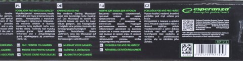 Podkładka gamingowa pod mysz Esperanza GRUNGE EGP101G (250mm x 200mm) Podkładka gamingowa pod mysz Esperanza GRUNGE EGP101G (250mm x 200mm)