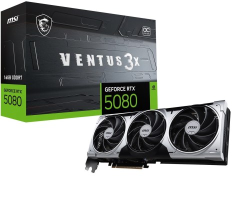 Karta graficzna MSI GeForce RTX 5080 16GB VENTUS 3X OC PLUS GDDR7