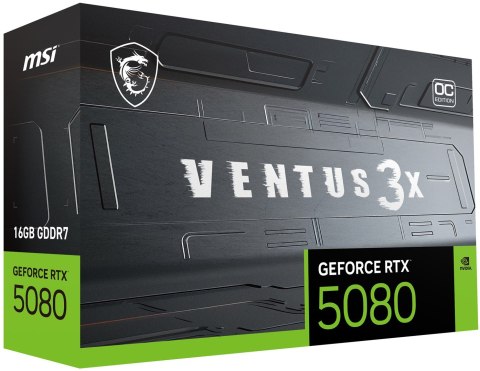 Karta graficzna MSI GeForce RTX 5080 16GB VENTUS 3X OC PLUS GDDR7