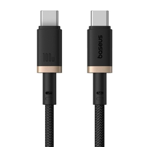 Kabel Baseus Dura Typ C-Typ C 100W 2m (czarno-złoty)