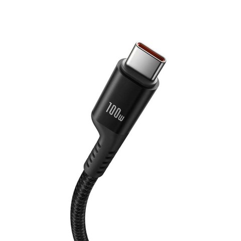 Kabel Baseus Fish-Eye Typ C-Typ C 100W 1m (czarny)