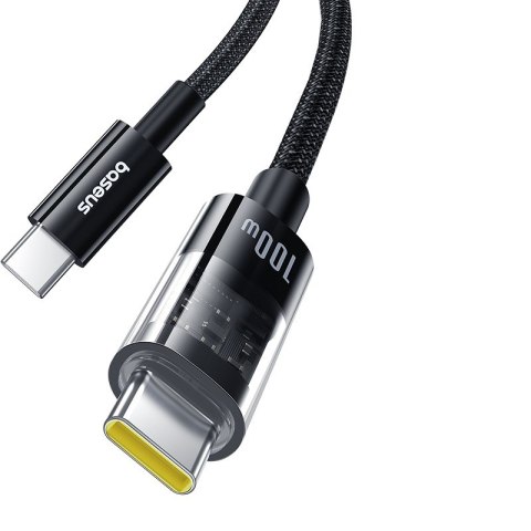 Kabel Baseus Gem Typ C-Typ C 100W 1m (czarny)