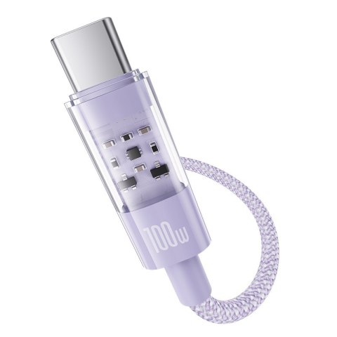 Kabel Baseus Gem Typ C-Typ C 100W 1m (fioletowy)