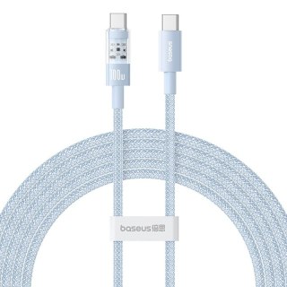 Kabel Baseus Gem Typ C-Typ C 100W 2m (niebieski)