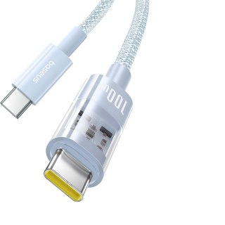 Kabel Baseus Gem Typ C-Typ C 100W 2m (niebieski)