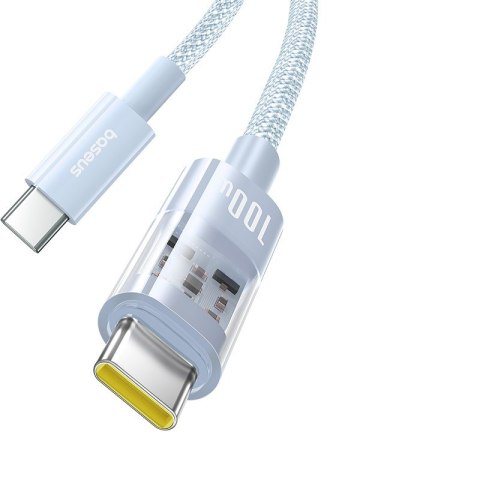 Kabel Baseus Gem Typ C-Typ C 100W 2m (niebieski)