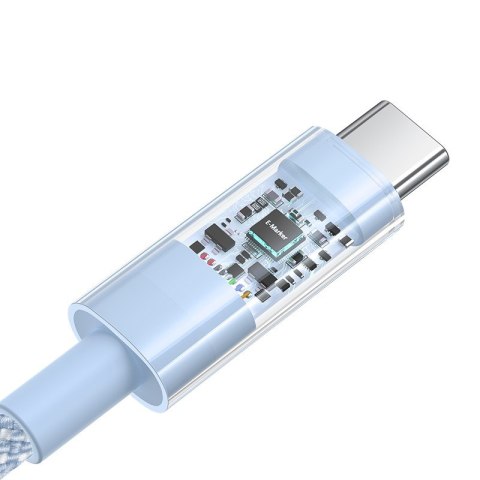 Kabel Baseus Gem Typ C-Typ C 100W 2m (niebieski)
