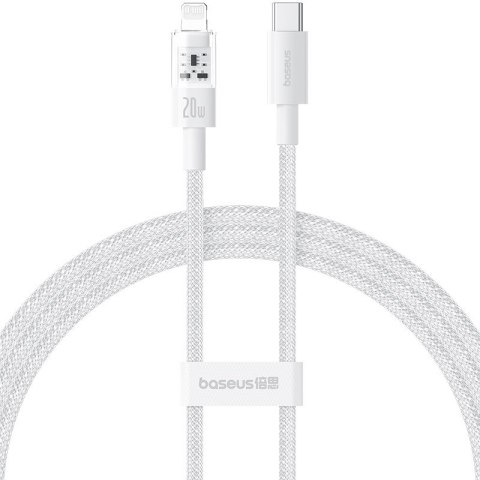 Kabel Baseus Gem USB C-IP 20W 1m (biały) Kabel Baseus Gem USB C-IP 20W 1m (biały)