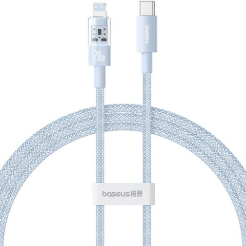 Kabel Baseus Gem USB C-IP 20W 1m (niebieski) Kabel Baseus Gem USB C-IP 20W 1m (niebieski)