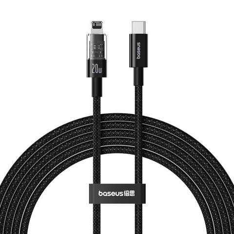 Kabel Baseus Gem USP C-IP 20W 2m (czarny) Kabel Baseus Gem USP C-IP 20W 2m (czarny)