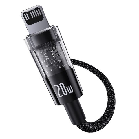 Kabel Baseus Gem USP C-IP 20W 2m (czarny) Kabel Baseus Gem USP C-IP 20W 2m (czarny)
