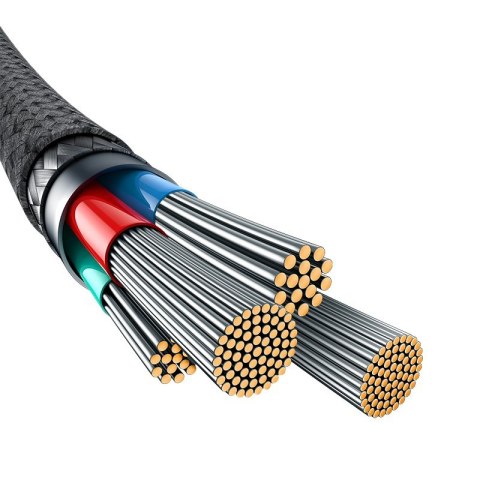 Kabel Baseus Unbreakable USB-IP 2.4A 1m (czarny)