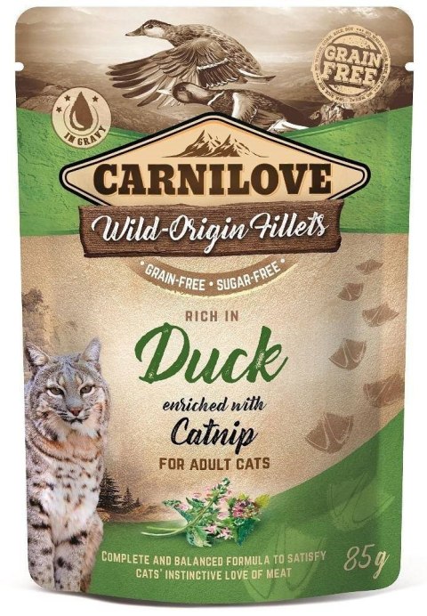 Carnilove Cat Pouch Duck&Catnip 85g Carnilove Cat Pouch Duck&Catnip 85g