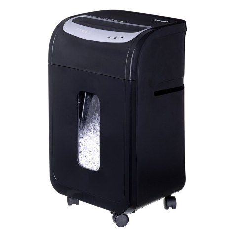 Niszczarka Activejet ASH-2502C, P-4, 28 l, ścinki 4x40 mm, czarna Niszczarka Activejet ASH-2502C, P-4, 28 l, ścinki 4x40 mm, czarna