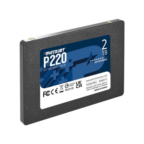 SSD PATRIOT P220 2TB SATA3 2,5" P220S2TB25 SSD PATRIOT P220 2TB SATA3 2,5" P220S2TB25