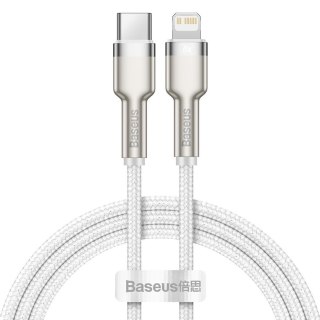 BASEUS KABEL USB-C LIGHTNING CAFULE PD 1M BIAŁY