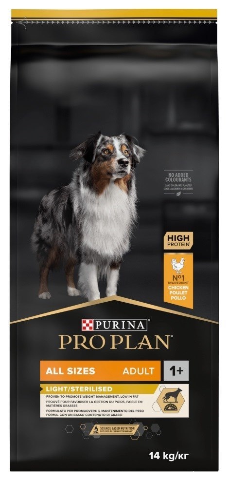 PURINA PRO PLAN Adult Light/Sterilised - sucha karma dla psa - 14 kg PURINA PRO PLAN Adult Light/Sterilised - sucha karma dla psa - 14 kg