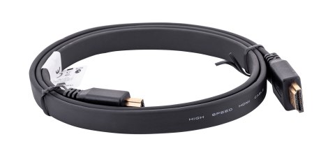 Kabel Lanberg CA-HDMI-21CU-0010-BK (HDMI M - HDMI M; 1m; kolor czarny) Kabel Lanberg CA-HDMI-21CU-0010-BK (HDMI M - HDMI M; 1m; kolor czarny)