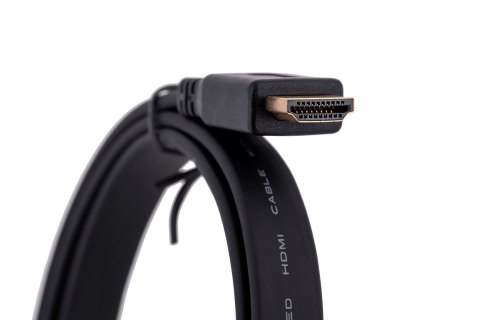 Kabel Lanberg CA-HDMI-21CU-0010-BK (HDMI M - HDMI M; 1m; kolor czarny) Kabel Lanberg CA-HDMI-21CU-0010-BK (HDMI M - HDMI M; 1m; kolor czarny)