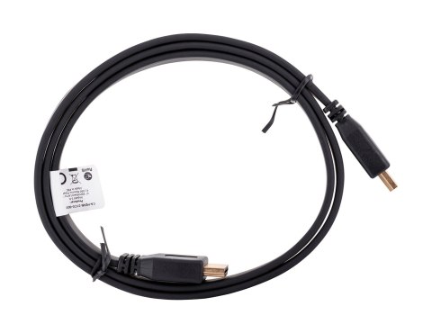 Kabel Lanberg CA-HDMI-21CU-0010-BK (HDMI M - HDMI M; 1m; kolor czarny) Kabel Lanberg CA-HDMI-21CU-0010-BK (HDMI M - HDMI M; 1m; kolor czarny)