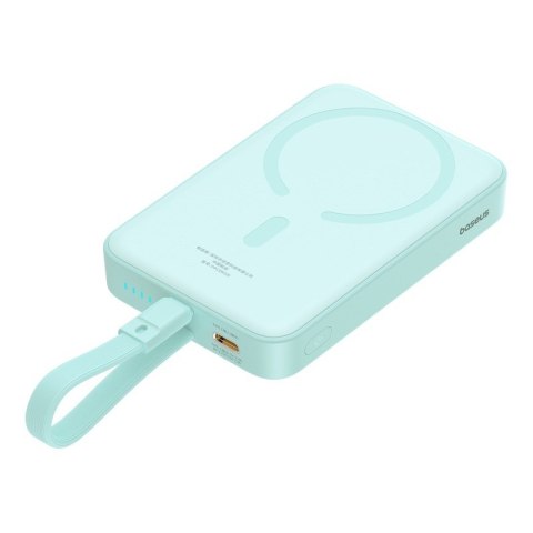 Powerbank Baseus Magnetic Mini Air Wireless 10000mAh 20W+kabel USB C-USB C (peppermint blue)
