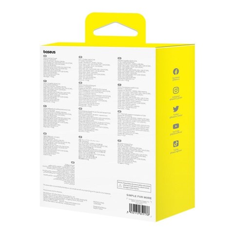 Ładowarka sieciowa Baseus Cube C+U 30W EU (moon white) Ładowarka sieciowa Baseus Cube C+U 30W EU (moon white)
