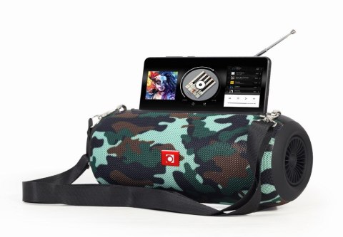 GEMBIRD PRZENOŚNY GŁOŚNIK BLUETOOTH SPK-BT-17-CM FM-RADIO, WBUDOWANY MIKROFON, WZÓR MORO, USB, AUX, MICROSD