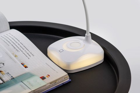 Nowoczesna lampka na biurko LED Activejet CLASSIC PLUS biała z funkcją oświetlenia nocnego Nowoczesna lampka na biurko LED Activejet CLASSIC PLUS biała z funkcją oświetlenia nocnego