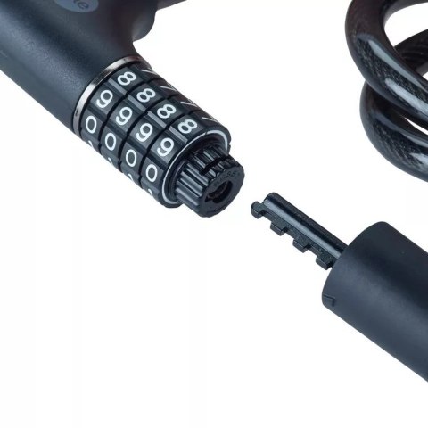 Linka rowerowa stalowa z zamkiem szyfrowym i kluczem 12x1000mm Yale Essential Security Combination & Key Cable Lock Linka rowerowa stalowa z zamkiem szyfrowym i kluczem 12x1000mm Yale Essential Security Combination & Key Cable Lock