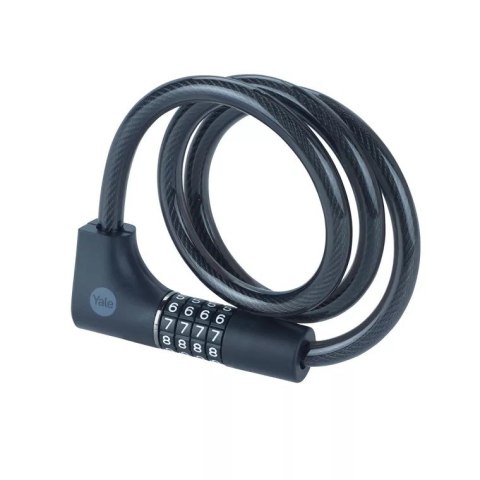 Linka rowerowa stalowa z zamkiem szyfrowym i kluczem 12x1000mm Yale Essential Security Combination & Key Cable Lock Linka rowerowa stalowa z zamkiem szyfrowym i kluczem 12x1000mm Yale Essential Security Combination & Key Cable Lock