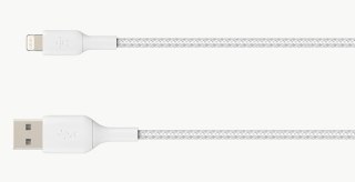 Kabel Belkin BoostCharge Braided Lightning to USB-A Cable 15cm oplot White