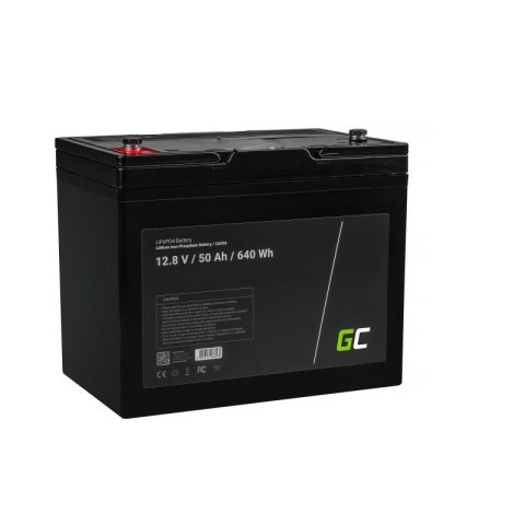 GREEN CELL AKUMULATOR LIFEPO4 CAV06 12/12,8V 50AH 640WH / M8 GREEN CELL AKUMULATOR LIFEPO4 CAV06 12/12,8V 50AH 640WH / M8