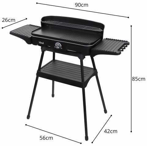 ELDOM GRILL ELEKTRYCZNY WOLNOSTOJĄCY 2W1