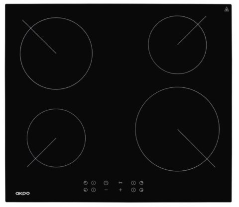 Płyta ceramiczna AKPO PKA 58 008/2 czarna Płyta ceramiczna AKPO PKA 58 008/2 czarna