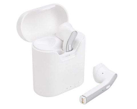 Słuchawki ART AP-TW-B2 (bezprzewodowe, z mikrofonem, TWS (microUSB) białe/srebrne) Słuchawki ART AP-TW-B2 (bezprzewodowe, z mikrofonem, TWS (microUSB) białe/srebrne)