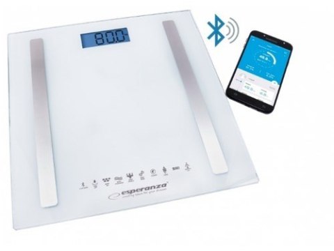 Waga z funkcją bluetooth Esperanza B.FIT EBS016W (kolor biały) Waga z funkcją bluetooth Esperanza B.FIT EBS016W (kolor biały)