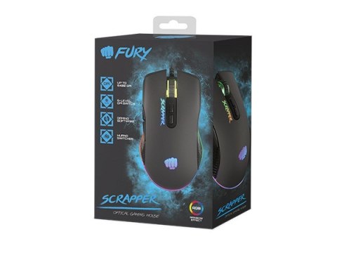 FURY MYSZ DLA GRACZY SCRAPPER 6400DPI RGB NFU-1699 FURY MYSZ DLA GRACZY SCRAPPER 6400DPI RGB NFU-1699