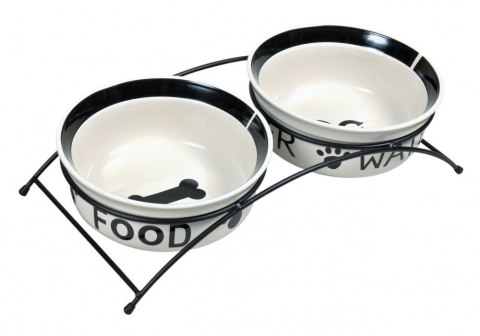TRIXIE Miski ceramiczne na stojaku Eat on Feet 24641 TRIXIE Miski ceramiczne na stojaku Eat on Feet 24641