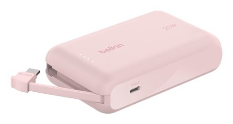 BELKIN POWERBANK 10 000 MAH, 20W, KABEL USB-C,PINK BELKIN POWERBANK 10 000 MAH, 20W, KABEL USB-C,PINK