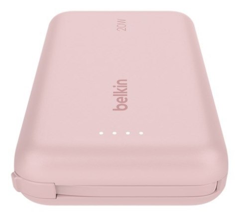 BELKIN POWERBANK 10 000 MAH, 20W, KABEL USB-C,PINK BELKIN POWERBANK 10 000 MAH, 20W, KABEL USB-C,PINK